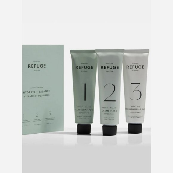 REFUGE Hydrate + Balance 3-Step Hair Care System - Picture 1 of 7